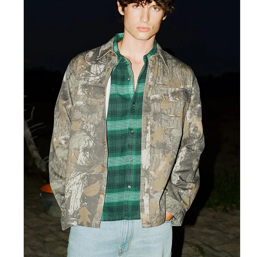 Custom Real Tree Camo Long Sleeve Shirt Men Full Sleeve Camo Shirt Manufacturers