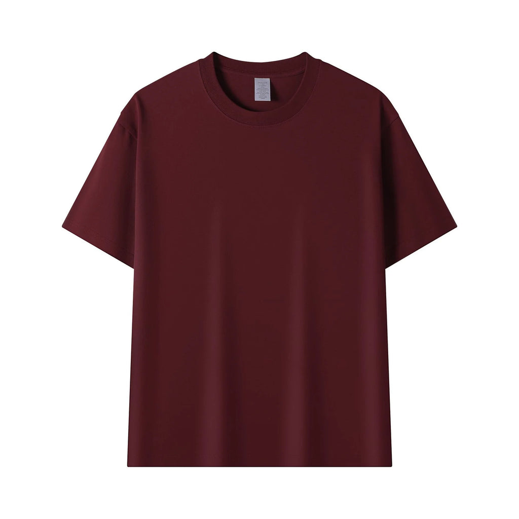 High Quality 230gsm 100% Cotton Oversized Men's Unisex Street Style Short Sleeve T-shirt with Custom Logo Puff Printing