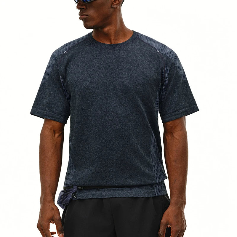 Customize Sports Gym Compress Tshirt Men Gym Tee Shirt Men Breathable Crew Neck T-shirt