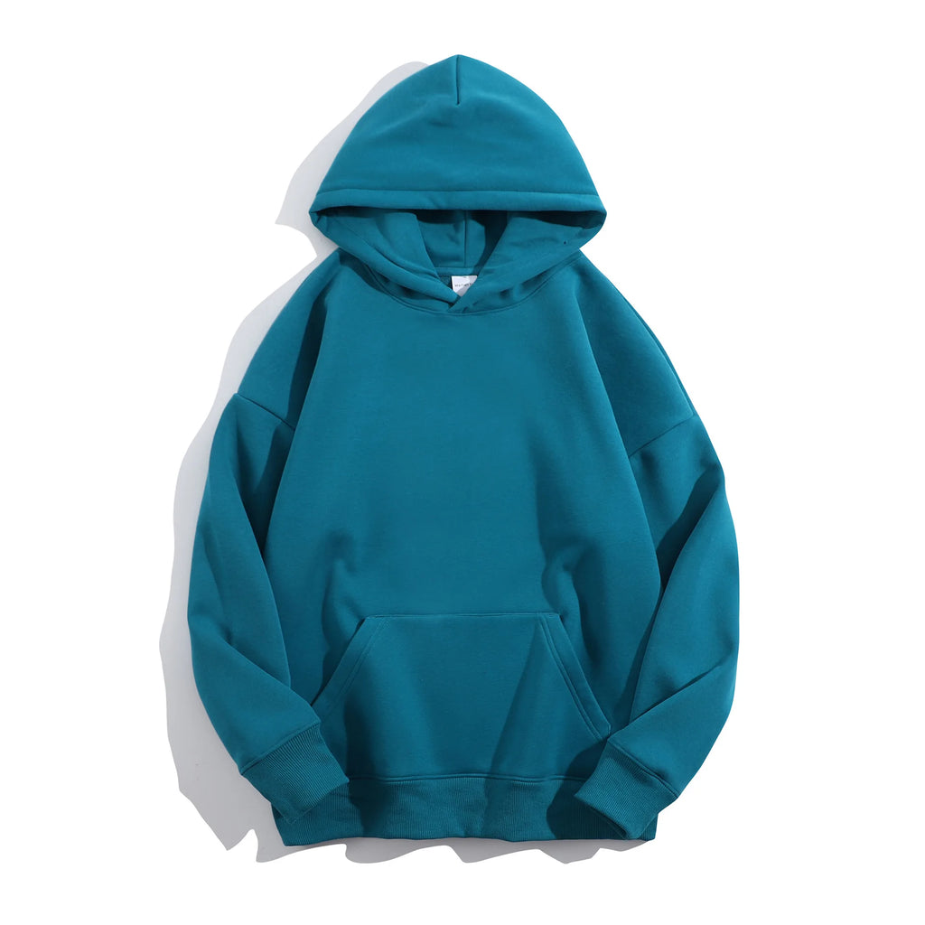Winter 500 GSM Heavyweight Fleece 100% Cotton Oversized Unisex Embroidered Stonewashed Custom Print Logo Puff Printing Pullover