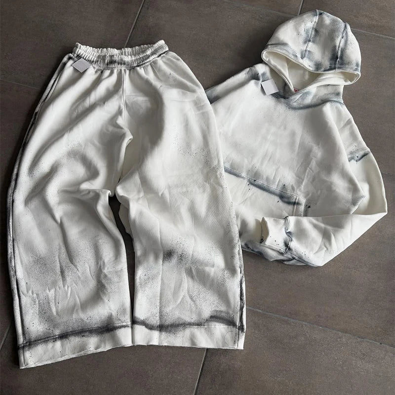Custom Heavy Baggy 500 Gsm Tracksuits for Men French Terry Sweatsuit Manufacturer Heavyweight
