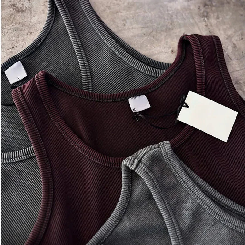 Wholesale Men's Cotton tank Top for Men Fitted Ribbed tank Top High Quality