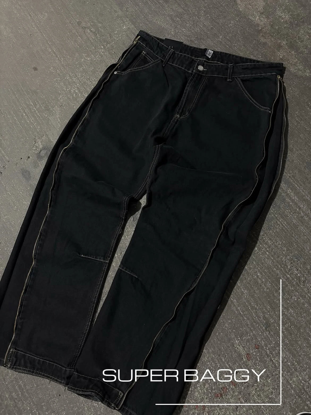 Custom Baggy Denim Jeans Pants Men Zipper Straight Fit Jeans High Quality