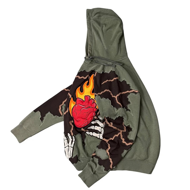 Custom Embroidered Letter Pattern Winter Casual Hoodie Men 100% Cotton Knitted 400 Gsm Oversized Fit Anti-Pilling & Anti-Wrinkle