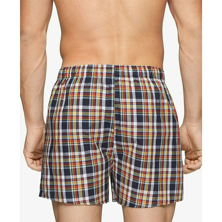 Wholesale Men's Checker Plaid Shorts Assorted Cotton Blend Boxers Trunks Underwear Boxer Shorts Men