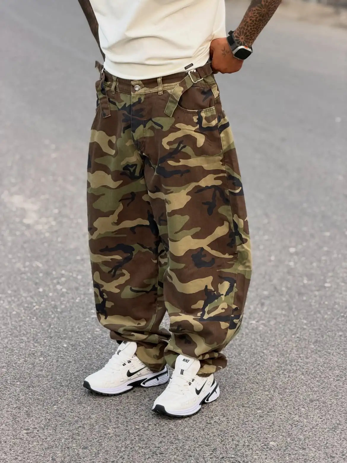Custom Camouflage Pants Men Casual Baggy Camo Pants Trousers for Men