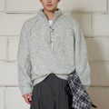 Customizable Quarter Zip Sweater Knitted Winter Clothing Half Zip Furry Sweater for Men Cashmere Sweater