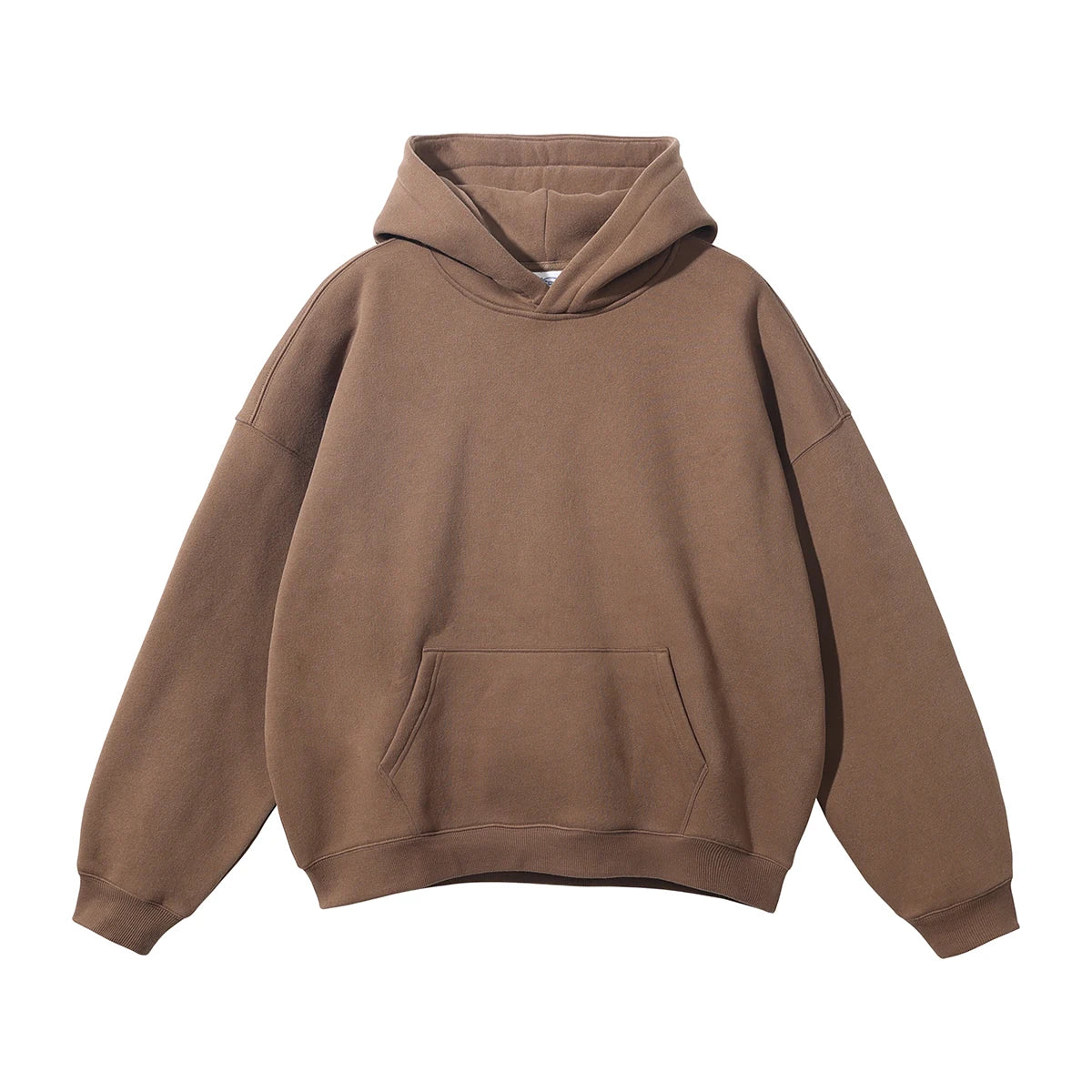 Custom Heavyweight 100% Cotton Pullover Hoodie 3D Embossed Streetwear Oversized and Hooded with Solid Pattern for Men