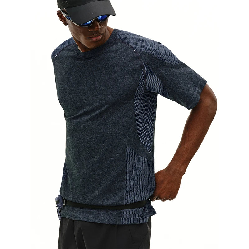Customize Sports Gym Compress Tshirt Men Gym Tee Shirt Men Breathable Crew Neck T-shirt