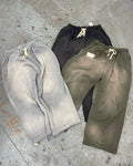 Custom 100% Cotton Casual Baggy Sweatpants Baggy Acid Wash Sweatpants for Men Vintage Heavyweight Grey Fleece Sweatpants