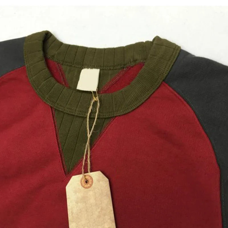 Custom Crew Neck Sweatshirt for Men 100% Cotton Solid Autumn Heavyweight Oversized Eco-Friendly