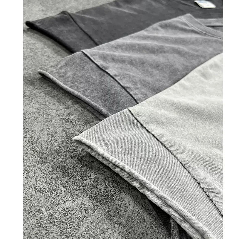 Custom Men's Cotton tank Top Vintage Acid Washed Top Tanks Tanktops for Men