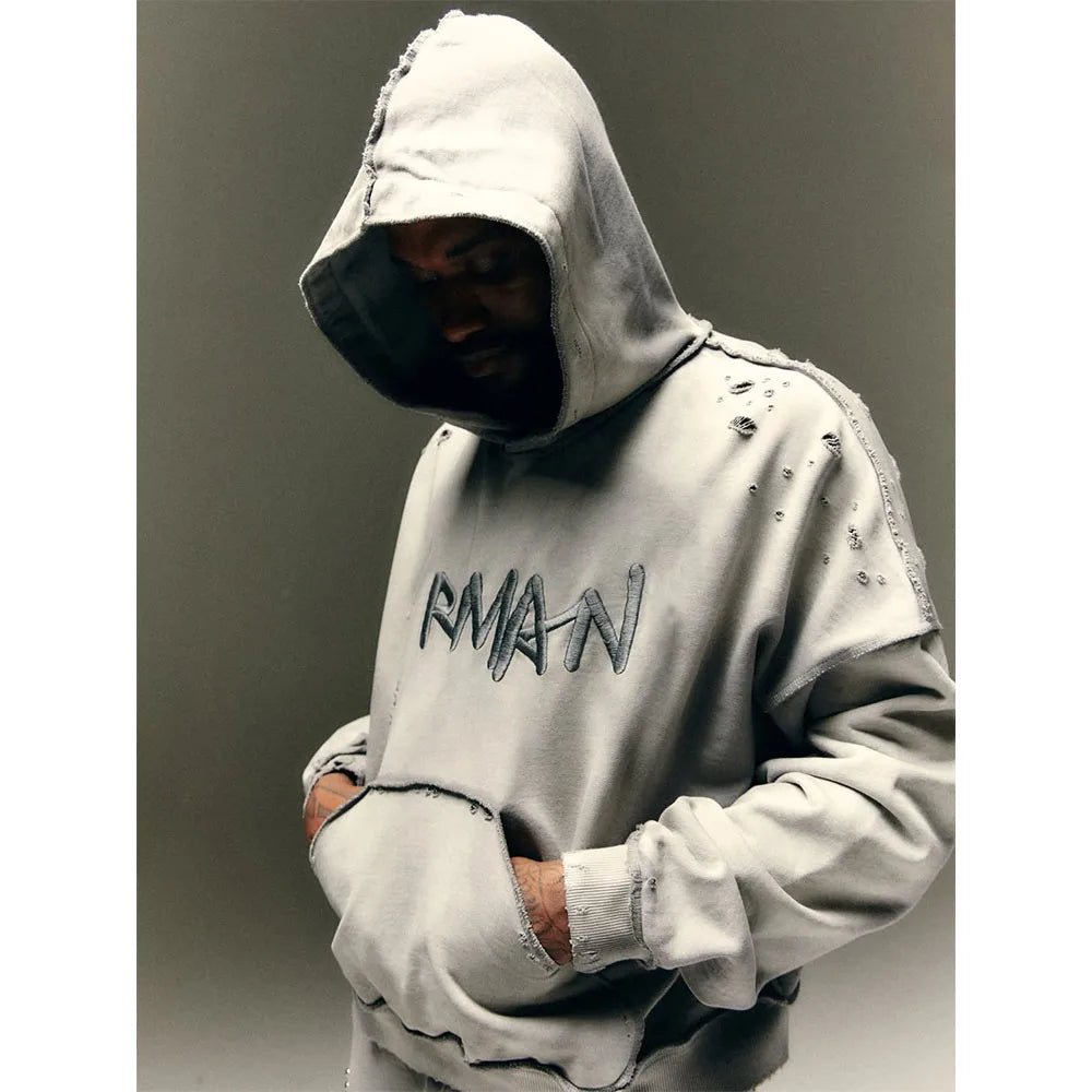 Custom logo Oversized Hoodie Unisex Embroidery Hoodies Men Custom Heavyweight Casual Designer Hoodie for Men