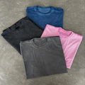 Wholesale 100% Cotton Solid Pigment Dye Oversized T-Shirt 280 GSM Unisex Anti-Wrinkle Custom Brand in Bulk