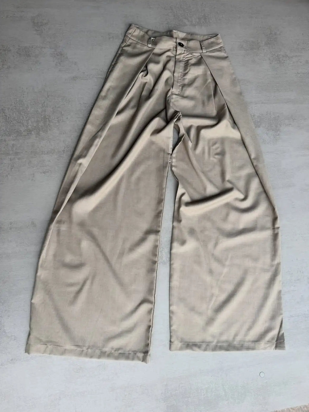 Custom Men's Baggy Pleated Trousers Wide Leg Pants for Men Casual Korean Pants