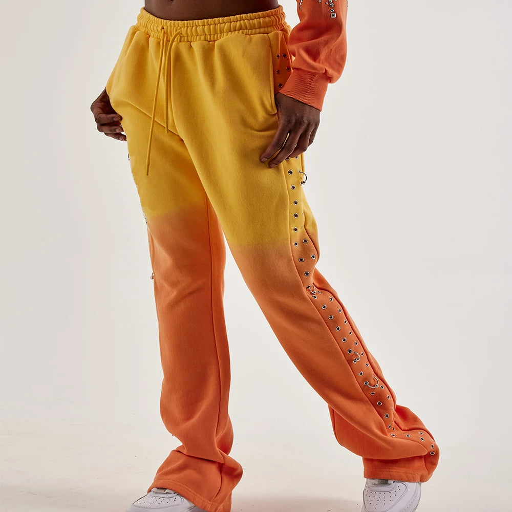 Custom Stacked Sweatpants Women Bootcut Sweatpants Ladies Sweat Pants High Quality
