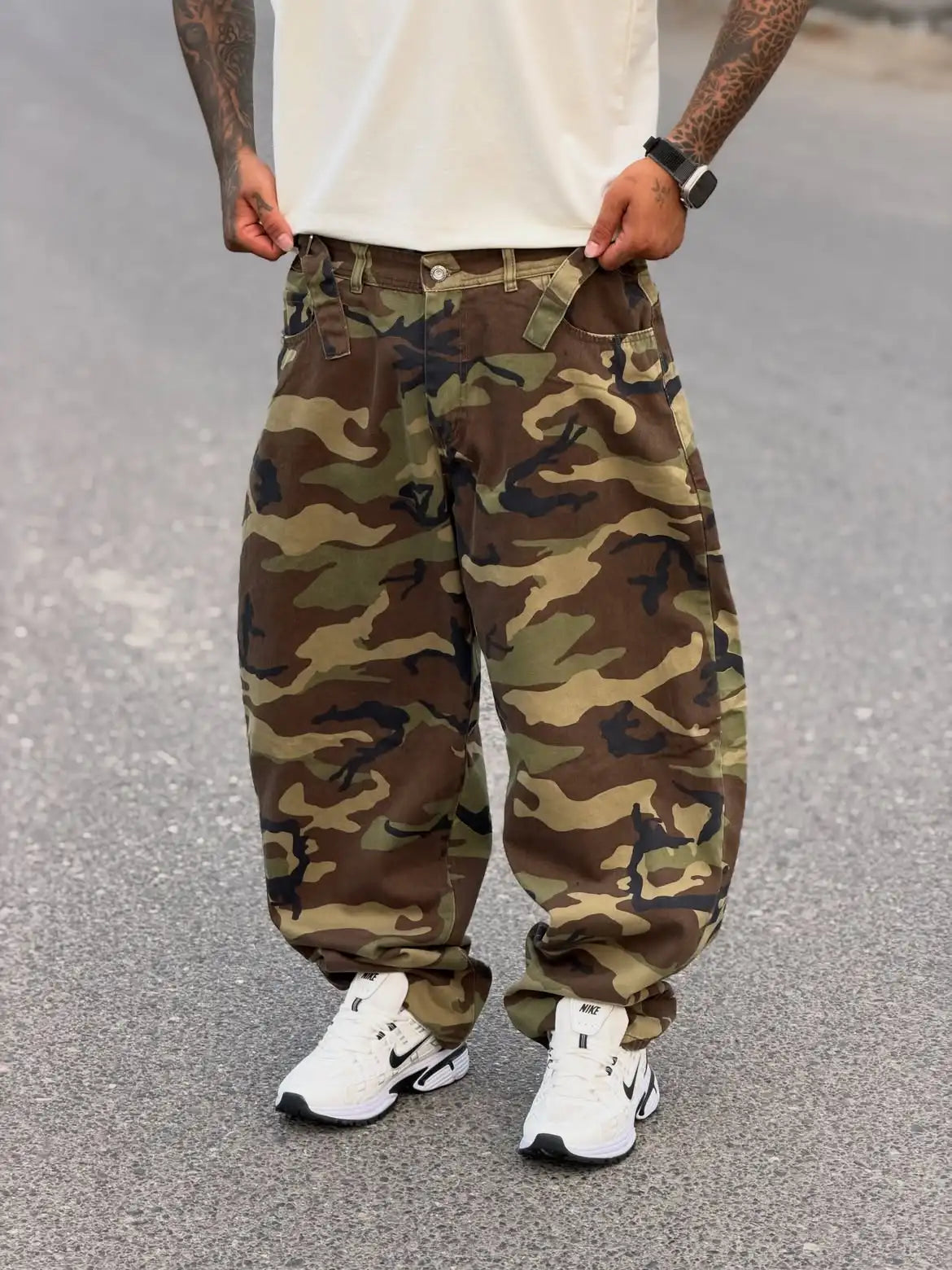 Custom Camouflage Pants Men Casual Baggy Camo Pants Trousers for Men