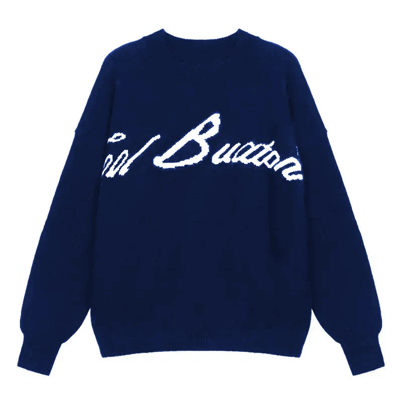 Custom Logo OEM ODM Men's Anti-Wrinkle Winter Crew Neck Jacquard Pullover Cotton Sweater