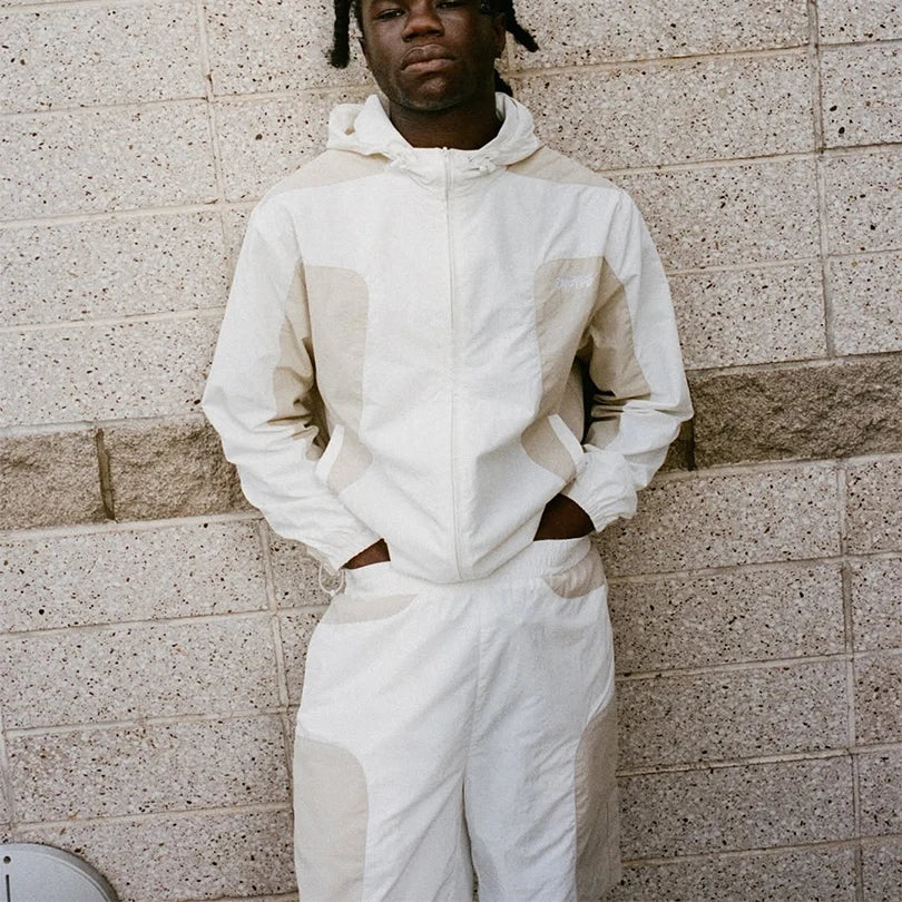 Custom Windbreaker Jacket and Short Set Men's Nylon Hoodie and Shorts Set or Men Wind Breaker Short and Jacket Set