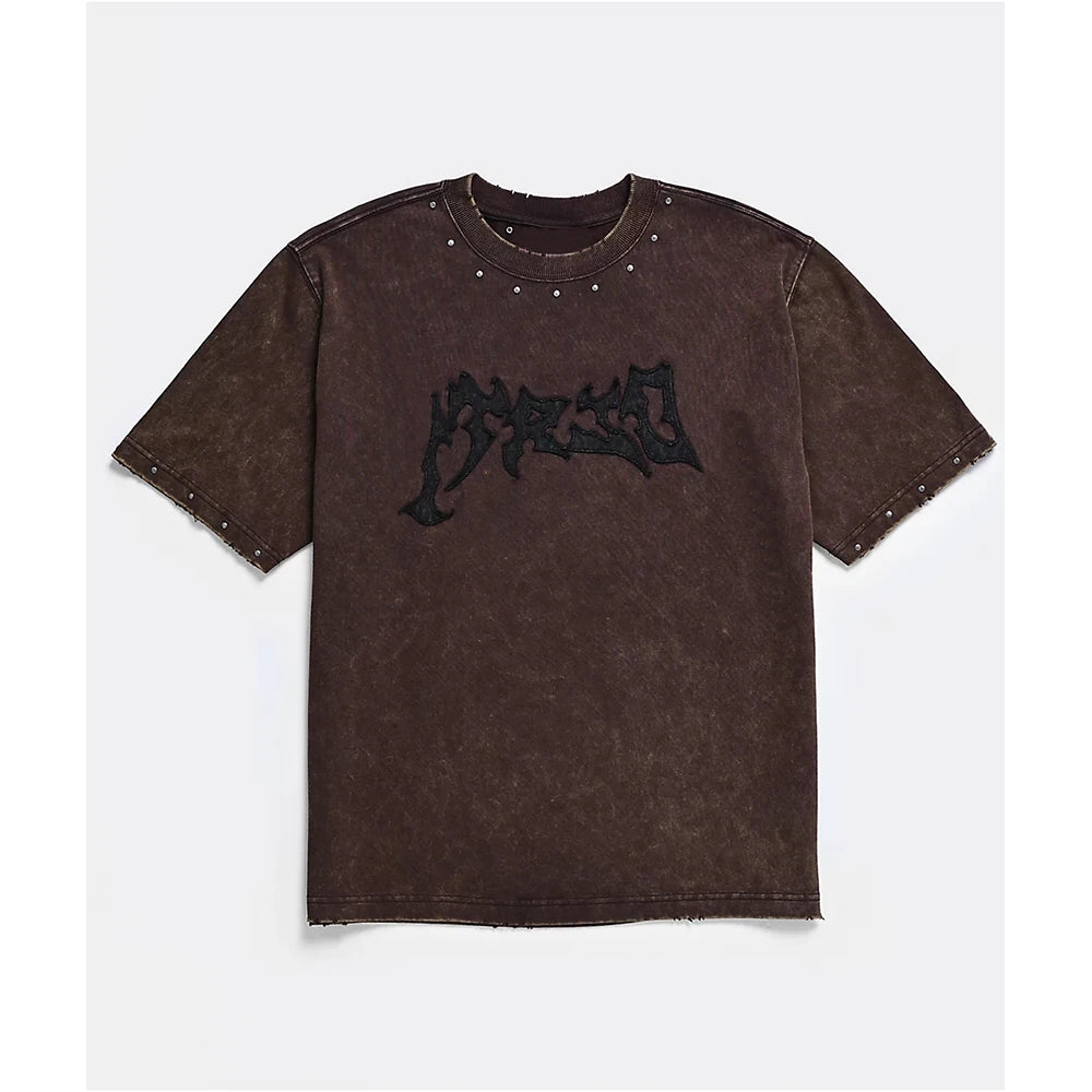 Custom Men's Casual Summer Embroidered T-shirt Embroidery Patch Premium Cotton t Shirt