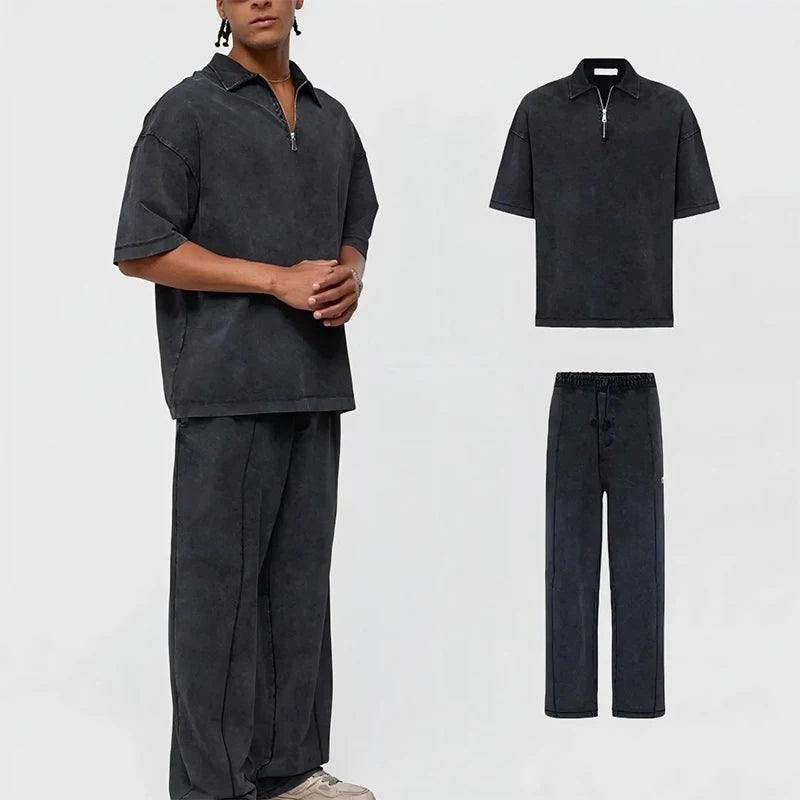 Custom Men's Premium Polo Quarter Zip up Polo Shirt for Men Polo Shirts High Quality