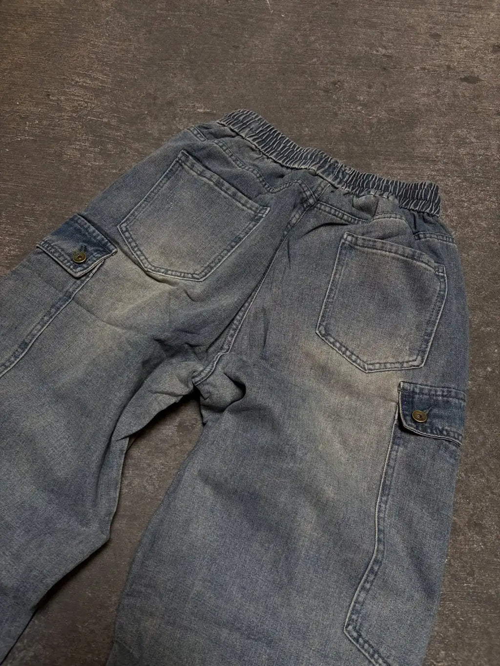 Custom Men's Jogger Jeans Distressed Camo Denim Pants for Men Cargo Denim Jeans