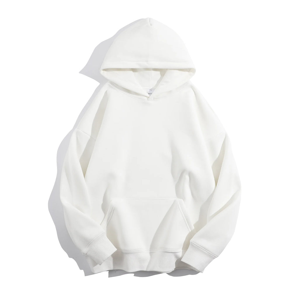 Winter 500 GSM Heavyweight Fleece 100% Cotton Oversized Unisex Embroidered Stonewashed Custom Print Logo Puff Printing Pullover