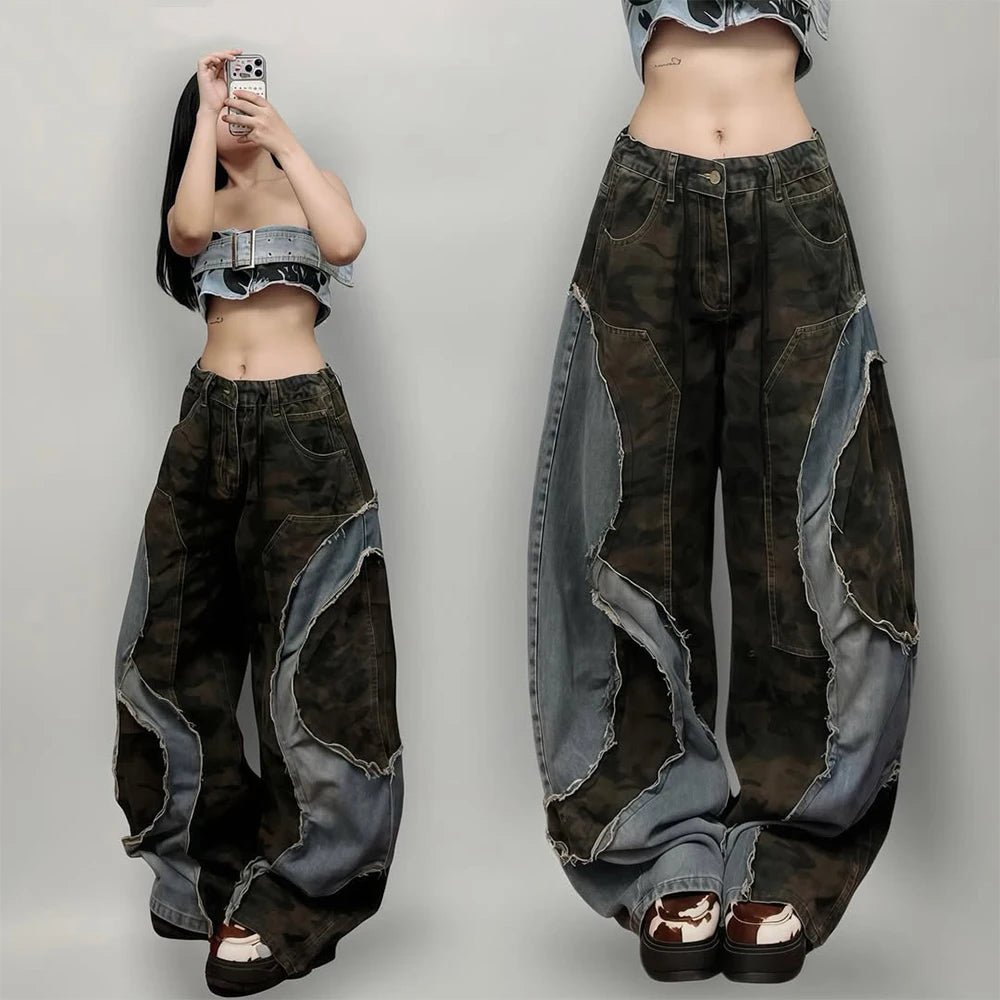 Custom Female Baggy Jeans Wholesale Heavyweight Baggy Denim Jeans Women  Designer Jeans