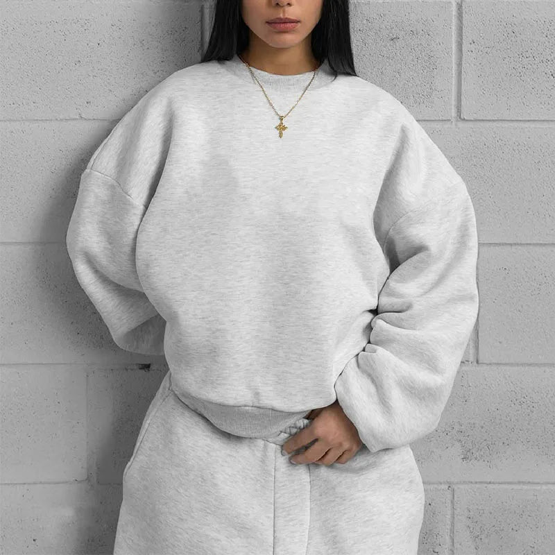 Custom Sweatshirt and Sweatpants Set Heavyweight Blank Sweatsuits 100% Cotton Unisex Sweatsuit Manufacturers