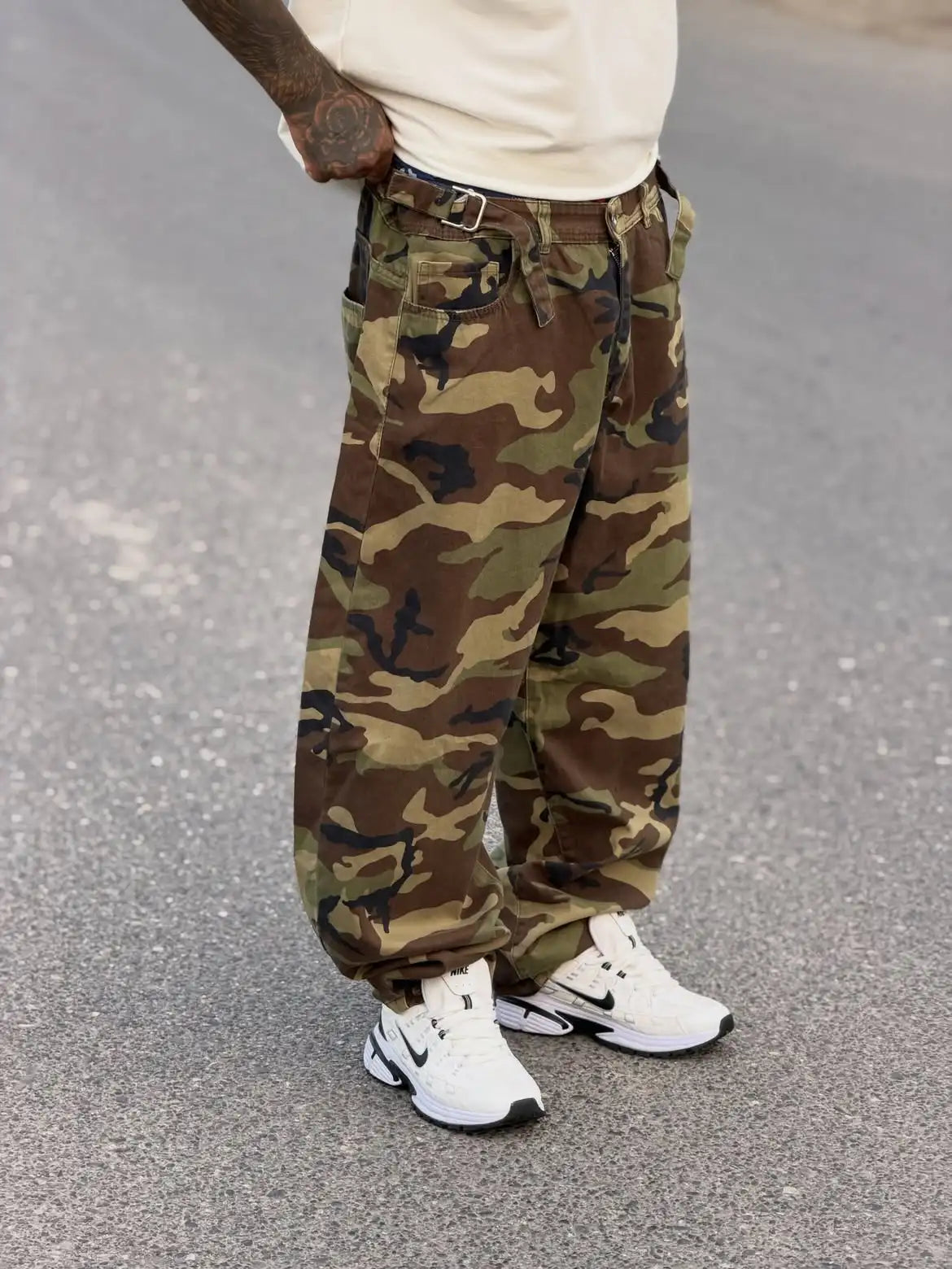 Custom Camouflage Pants Men Casual Baggy Camo Pants Trousers for Men