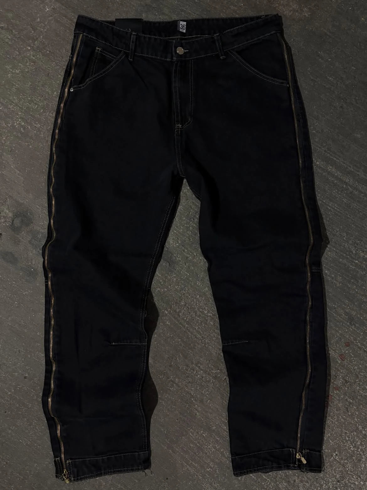 Custom Baggy Denim Jeans Pants Men Zipper Straight Fit Jeans High Quality