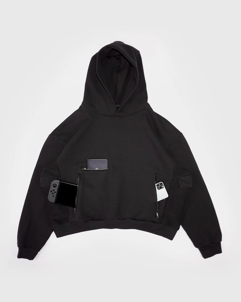 Custom Men Casual Boxy Hoodie Heavyweight 400 Gsm Boxy Oversized Hoodie Witch Zipper Hoodie