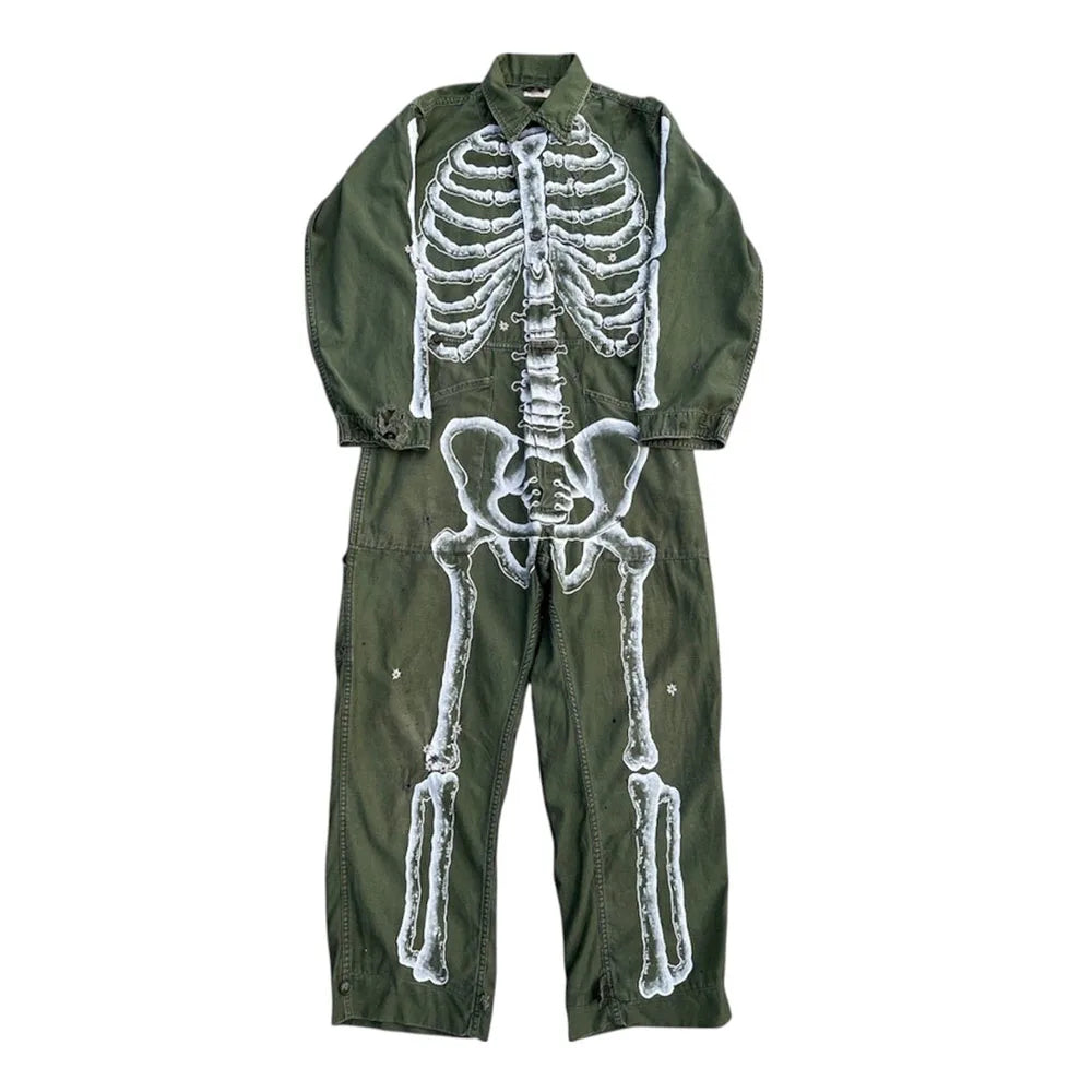 Custom Unisex Men's Denim Coveralls Jumpsuit Casual Mid Waist Heavyweight Polyester/Cotton Anti-shrink Anti-Wrinkle Zipper Fly