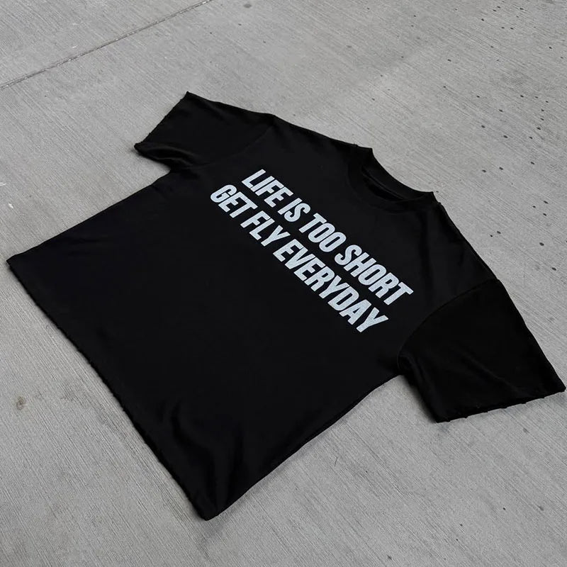 Custom Cropped t Shirt Men Tee Shirts with logo Customize White Tee Shirts for Men
