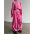 Custom Velour Tracksuit for Women Casual Velour Zip up Hoodie Set Track Suit Manufacturer