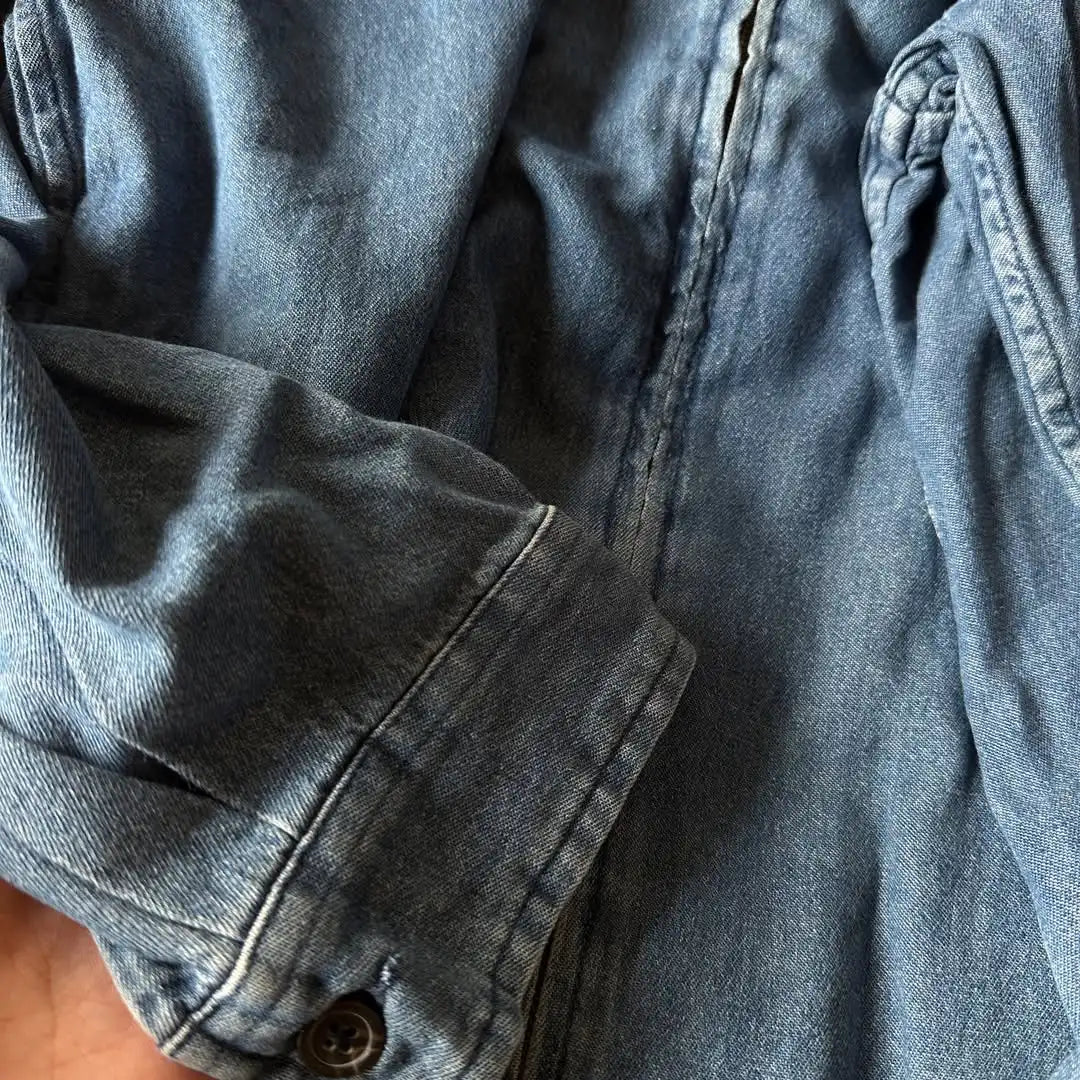 Custom Men's Shirt Jacket Zip up Oversized Denim Jeans Shirt Men Denim Jacket