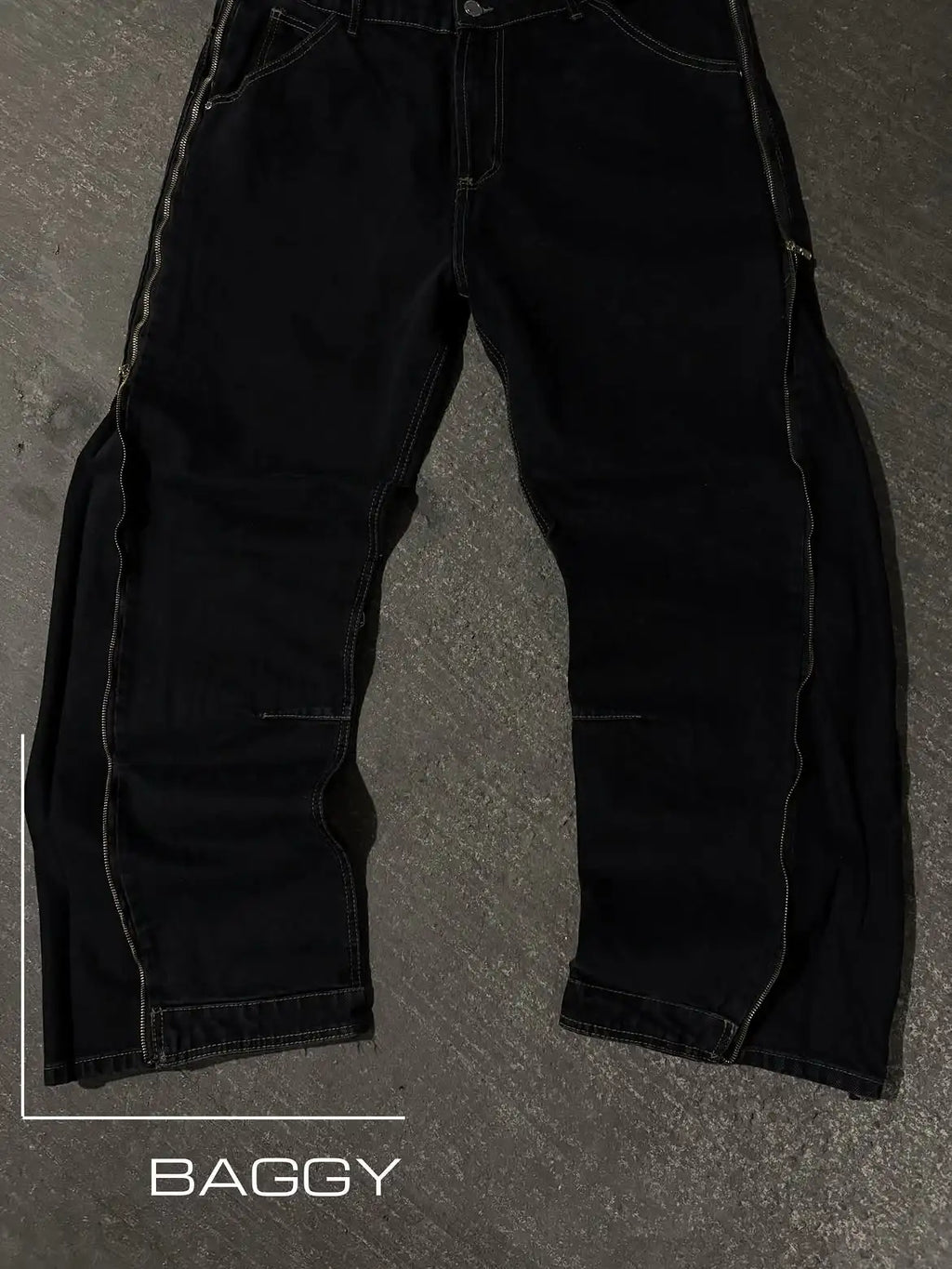 Custom Baggy Denim Jeans Pants Men Zipper Straight Fit Jeans High Quality
