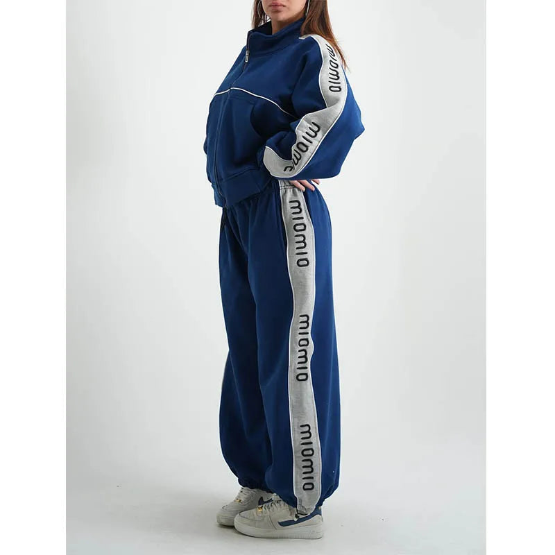 Custom Women Track Suits Two Piece Sets Tracksuit Set Ladies Track Suit 2 Piece Set
