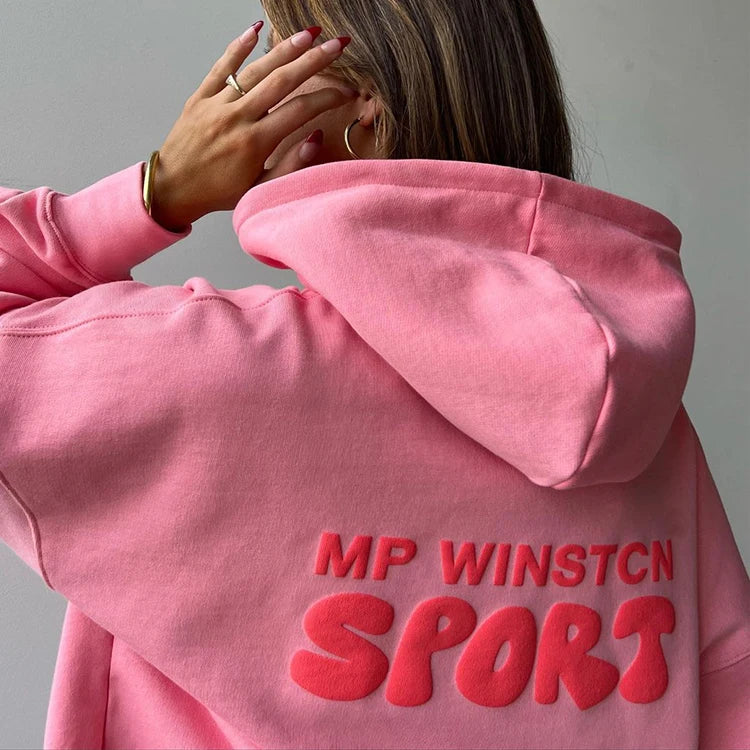 Custom Wholesale Fall 3d logo Puff Print Hoodie No String Custom Womens Puff Print Hoodies Men Streetwear Oversized Unisex