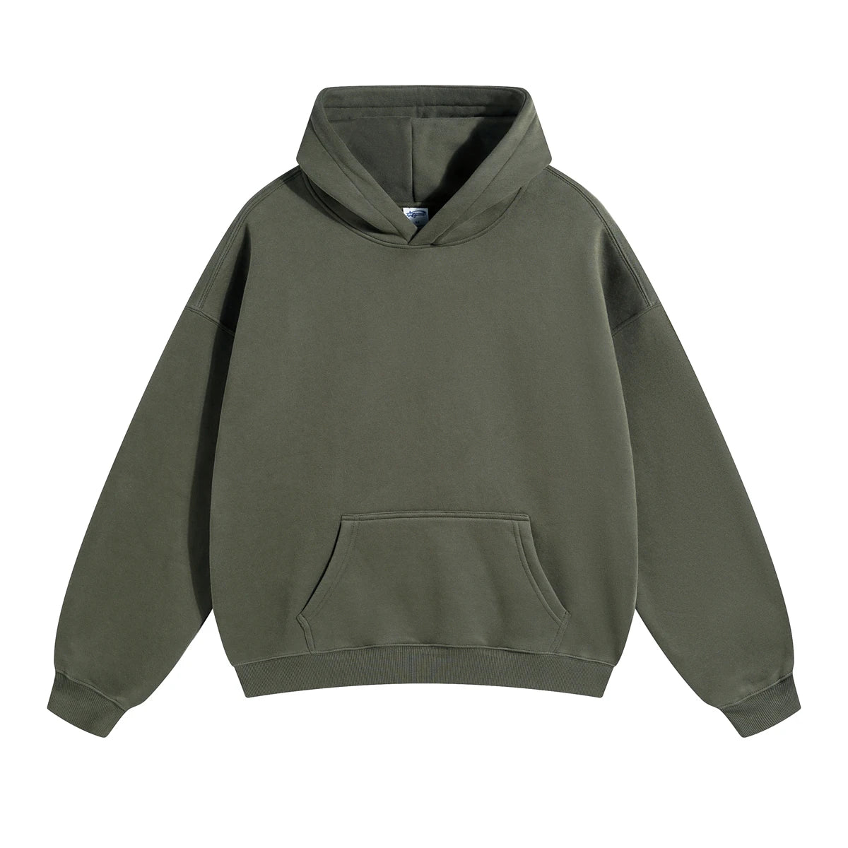 Custom Heavyweight 100% Cotton Pullover Hoodie 3D Embossed Streetwear Oversized and Hooded with Solid Pattern for Men