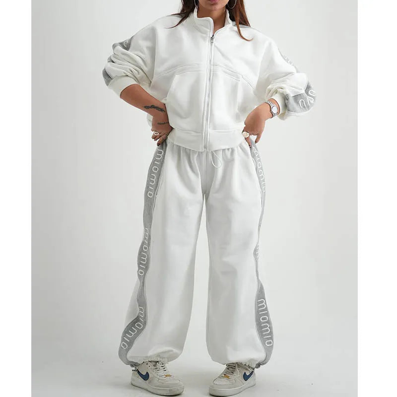 Custom Women Track Suits Two Piece Sets Tracksuit Set Ladies Track Suit 2 Piece Set