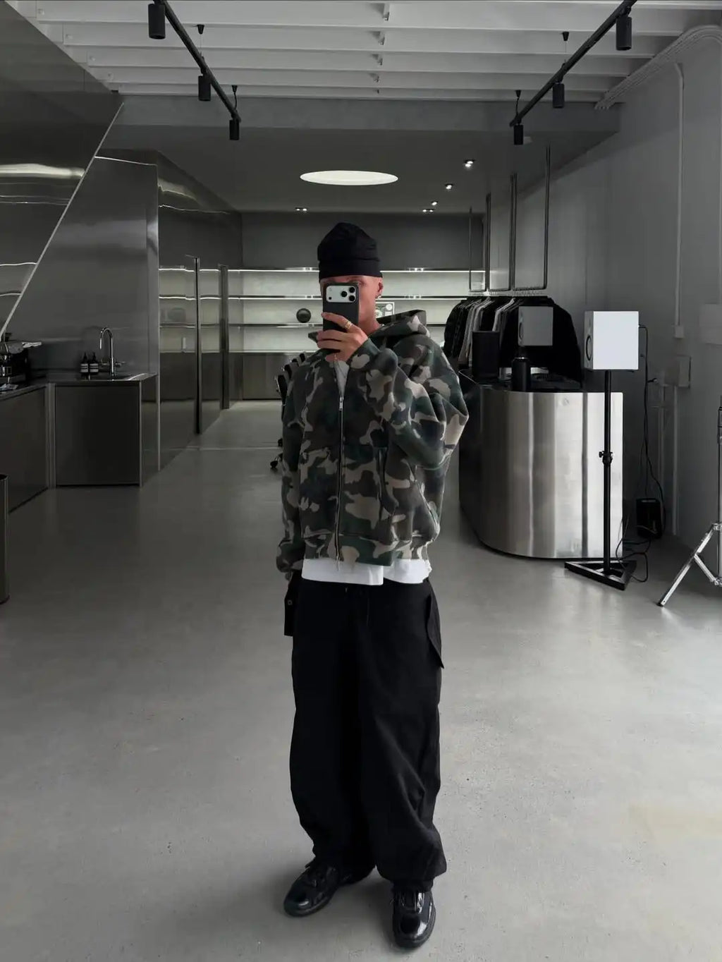 High Quality Heavyweight Boxy Camouflage Hoodie 400gsm Oversized Custom Camo Print Hoodie for Men