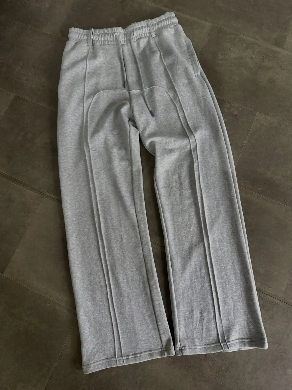 Custom Grey Casual Sweat Pants Heavyweight Drawstring Premium Sweatpants for Men Straight Fit Pants