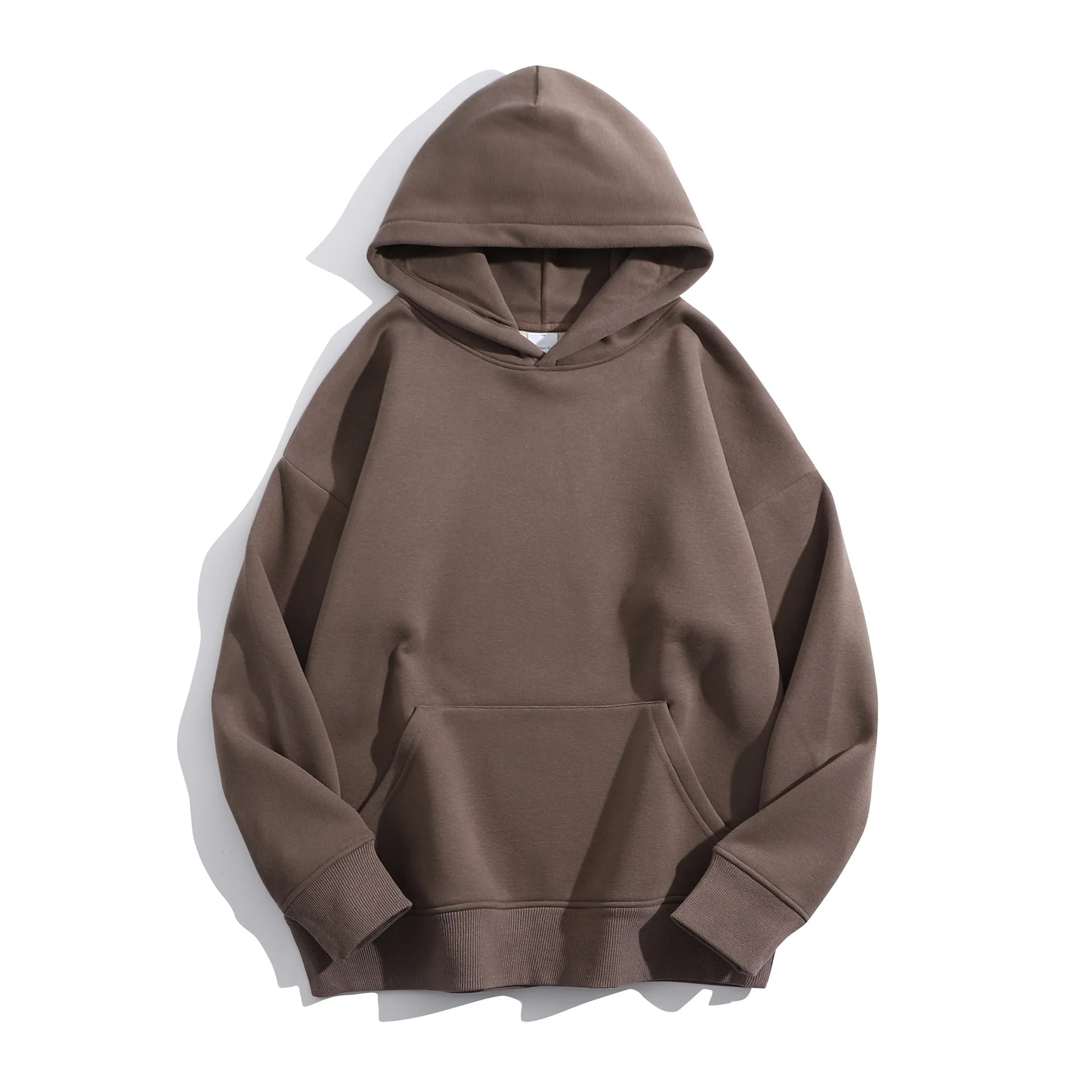 Winter 500 GSM Heavyweight Fleece 100% Cotton Oversized Unisex Embroidered Stonewashed Custom Print Logo Puff Printing Pullover