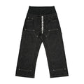 Custom Designer Straight Knitted Denim Jeans for Men High Quality Carpenter Pants Spring Summer Autumn Winter
