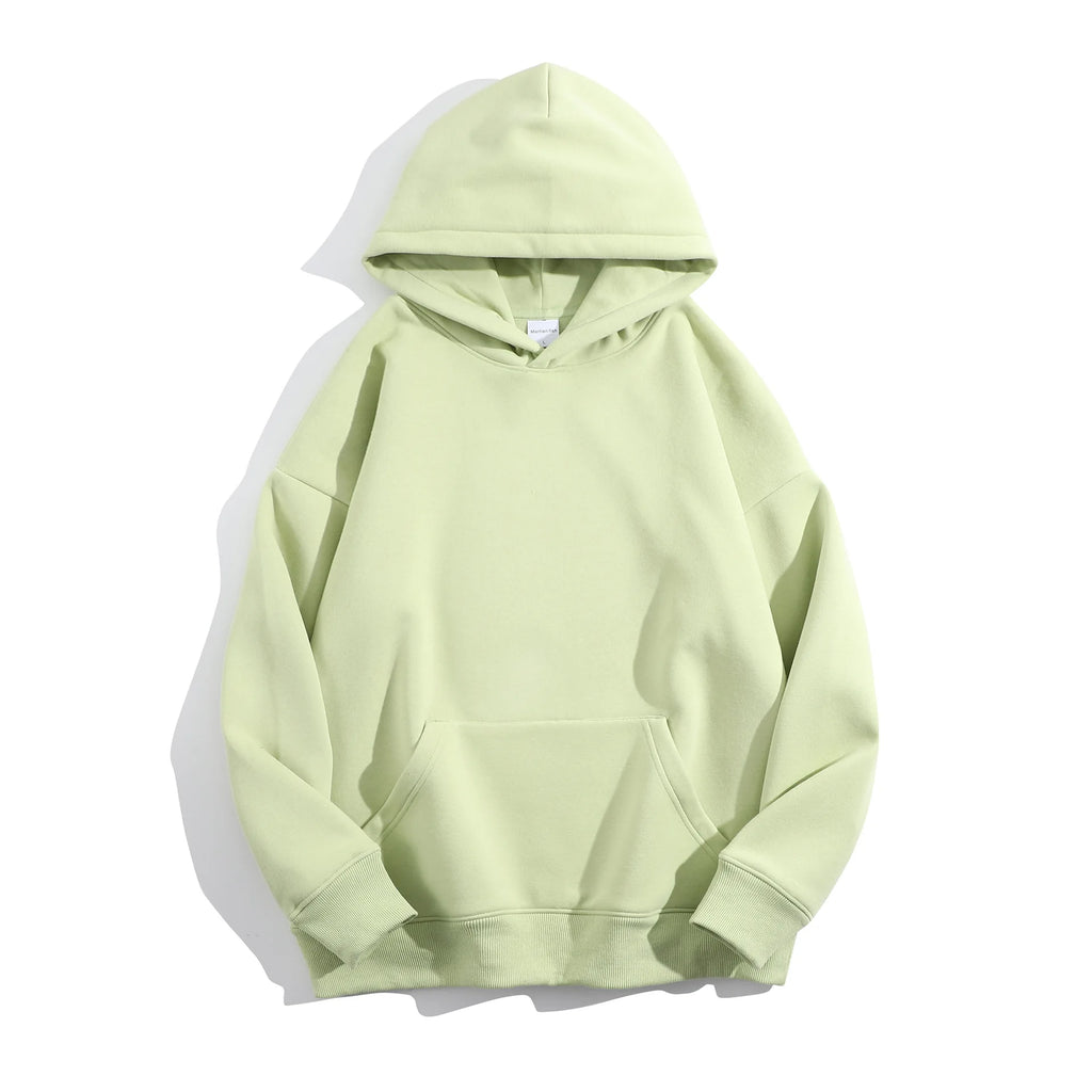 Winter 500 GSM Heavyweight Fleece 100% Cotton Oversized Unisex Embroidered Stonewashed Custom Print Logo Puff Printing Pullover