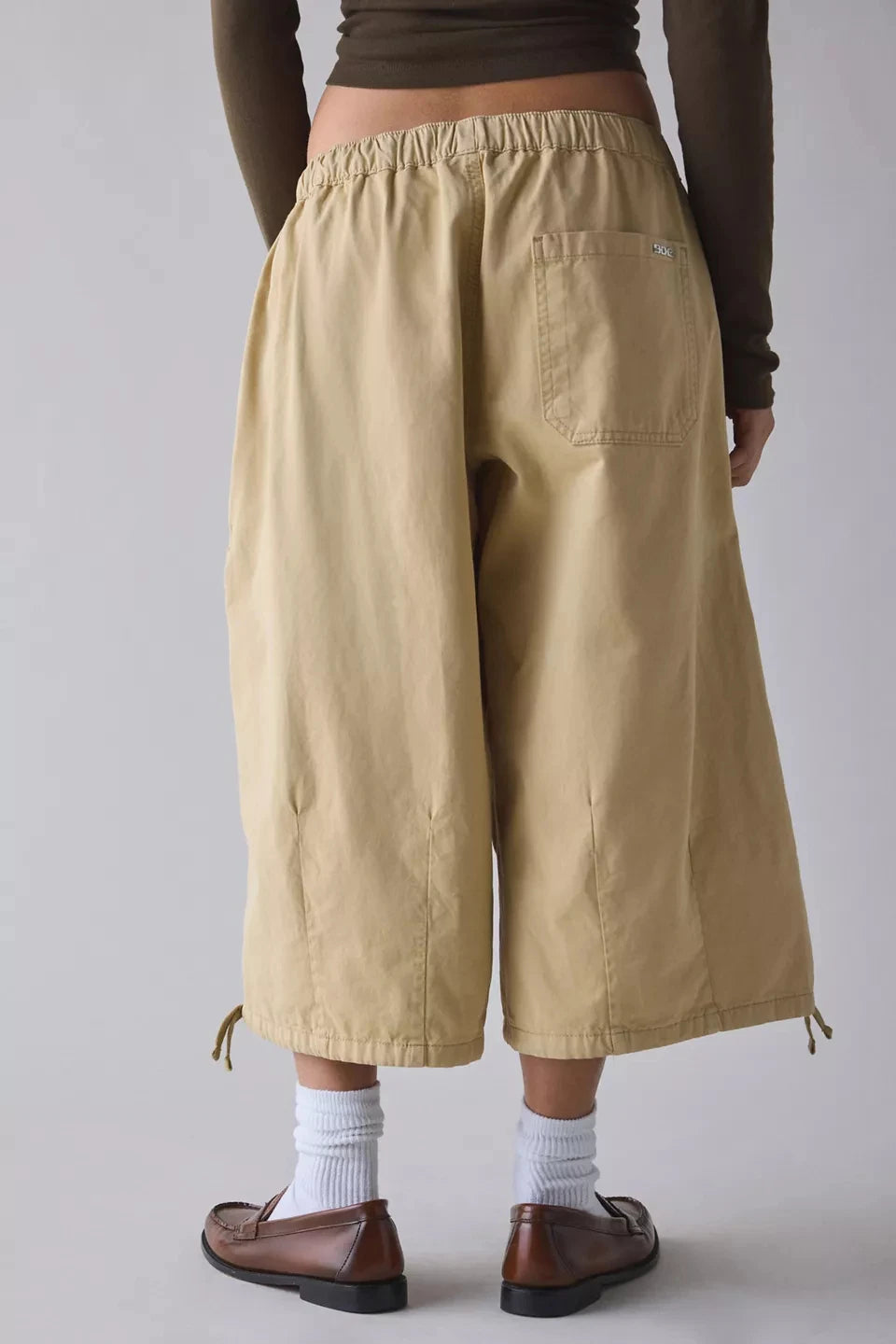 Custom Women's Capri Pants Cropped Baggy Pants Women Casual Long Shorts