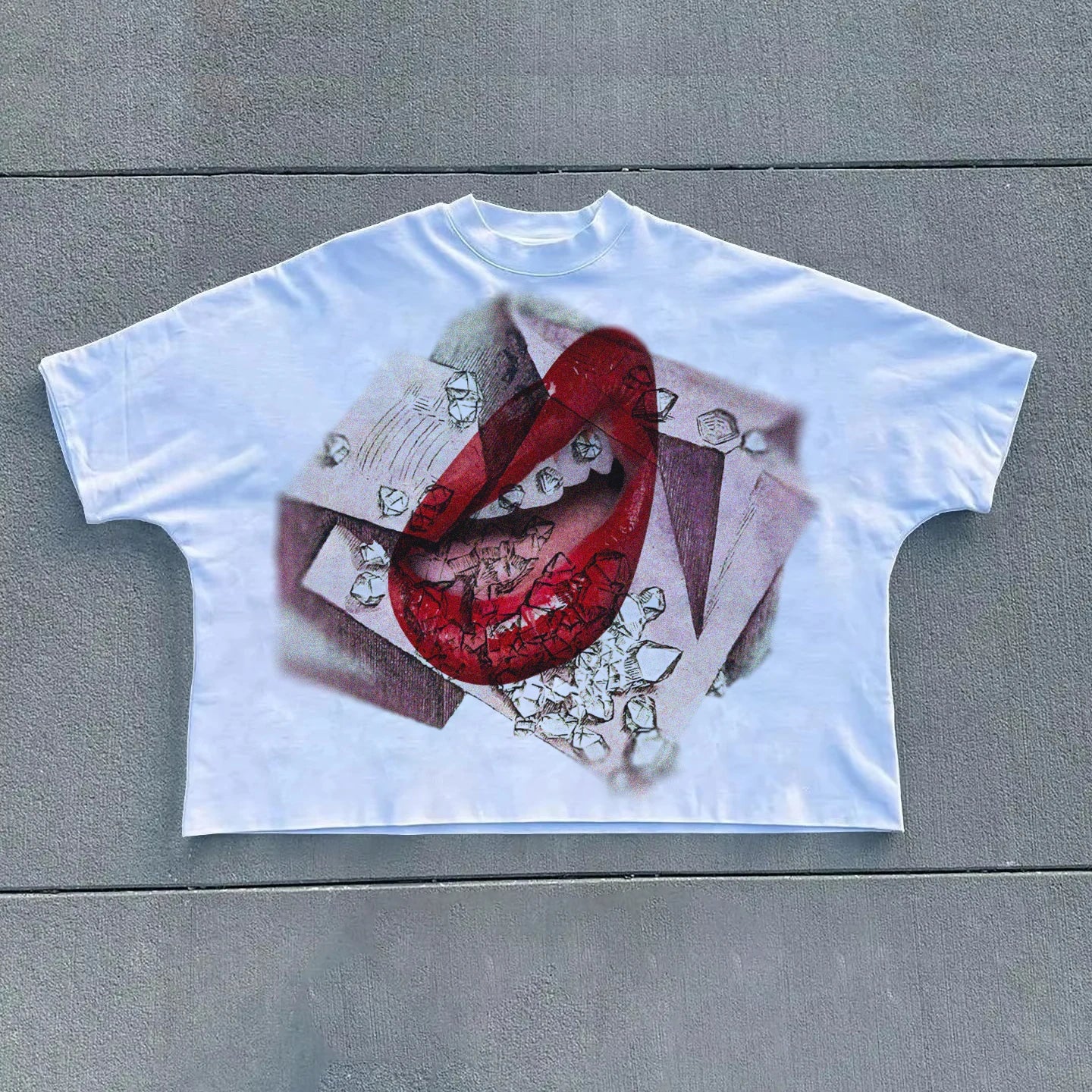 Custom Manufacturer Graphic Tee Drop Shoulder Vintage Cropped Boxy Oversized T Shirt