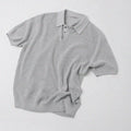 Custom Men's Casual Waffle Knit Polo Shirt for Men Plain Polo Shirts High Quality