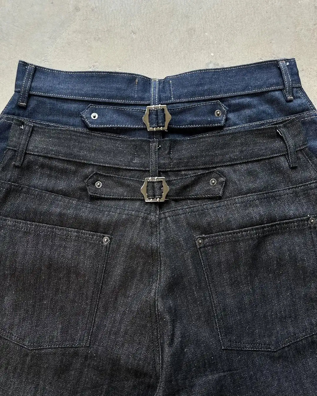 Custom Low Rise Raw Selvedge Denim Baggy Jeans for Men Black Plus Size Cropped Baggy Jeans Pants Manufacturer